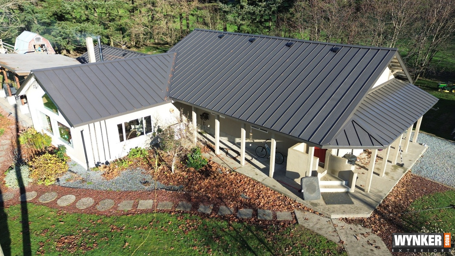18 inch wide standing seam roof panels in Hope, BC